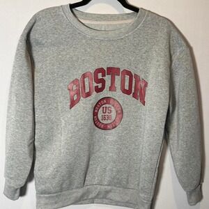 Grey Boston crewneck